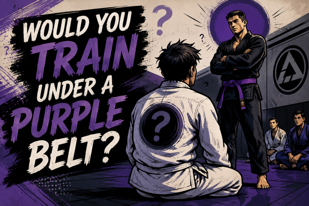 Would you train under a purple belt